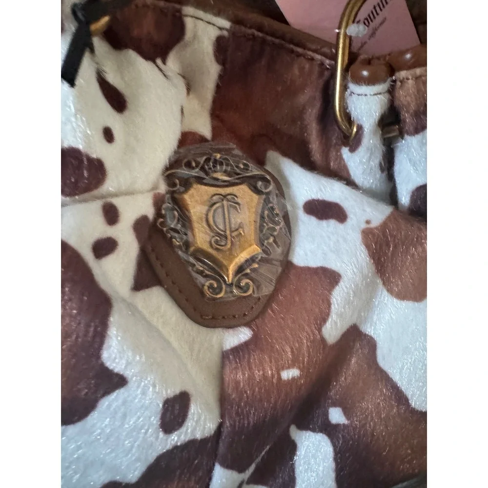 Viral Juicy Couture‎ Cow Light Brown Satchel Shoulder Bag NWT